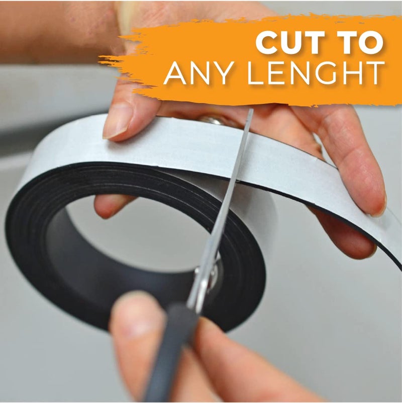 WOD Tape WOD MAG03-WOE Dry Erase Magnetic Whiteboard Strip Tape - 3 inch x 10 feet - Write On/Wipe Off for Labeling in Classrooms, Refrigerators, and Crafts - Glossy White Board - Image 3
